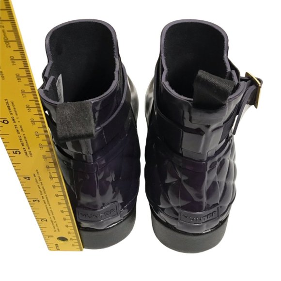 Hunter Women’s Purple Quilted Ankle Rain Boots Size 10 Brand New - Picture 5 of 7
